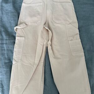 Aritzia Cream Cargo Pants